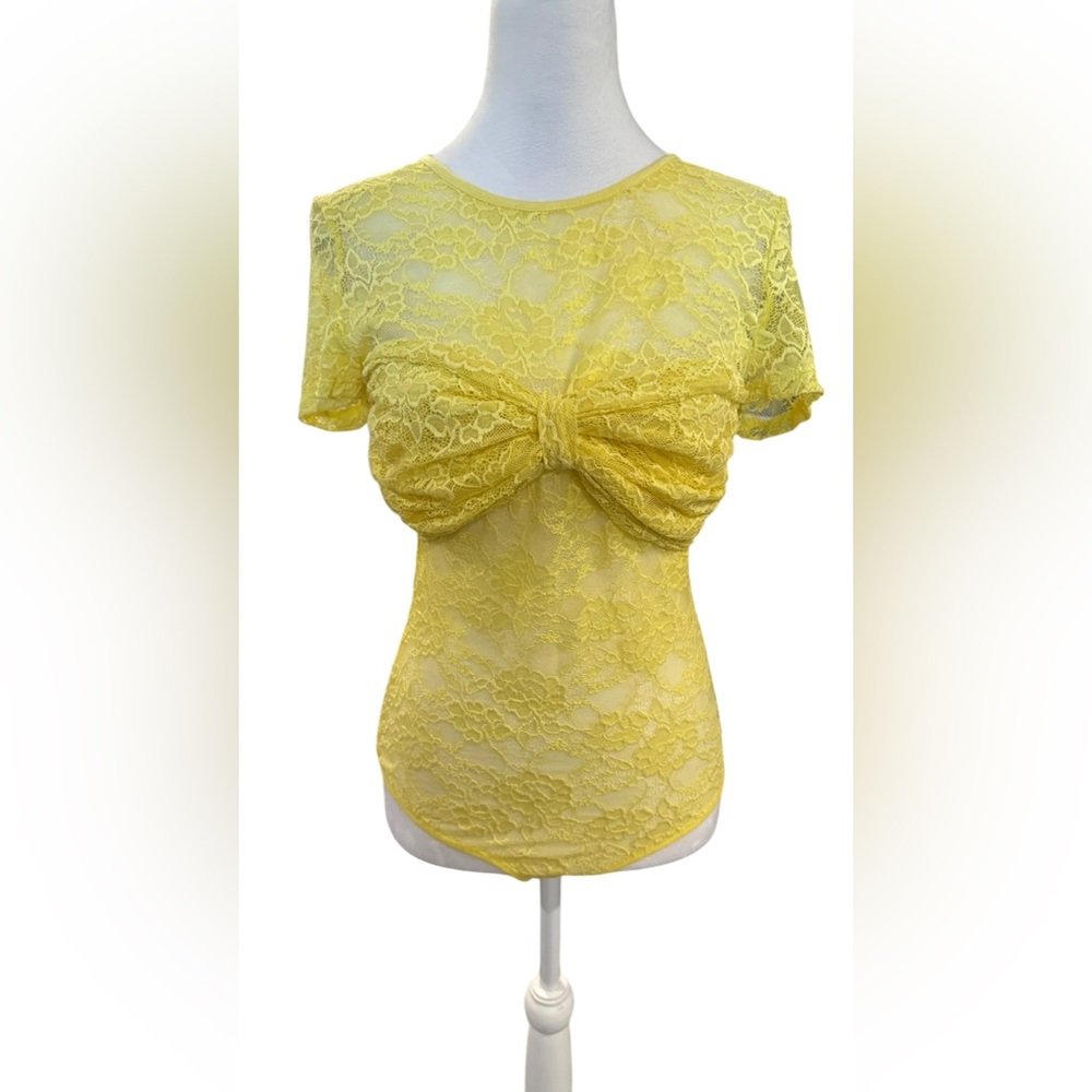 Bebe Bando Twist Front Bodysuit